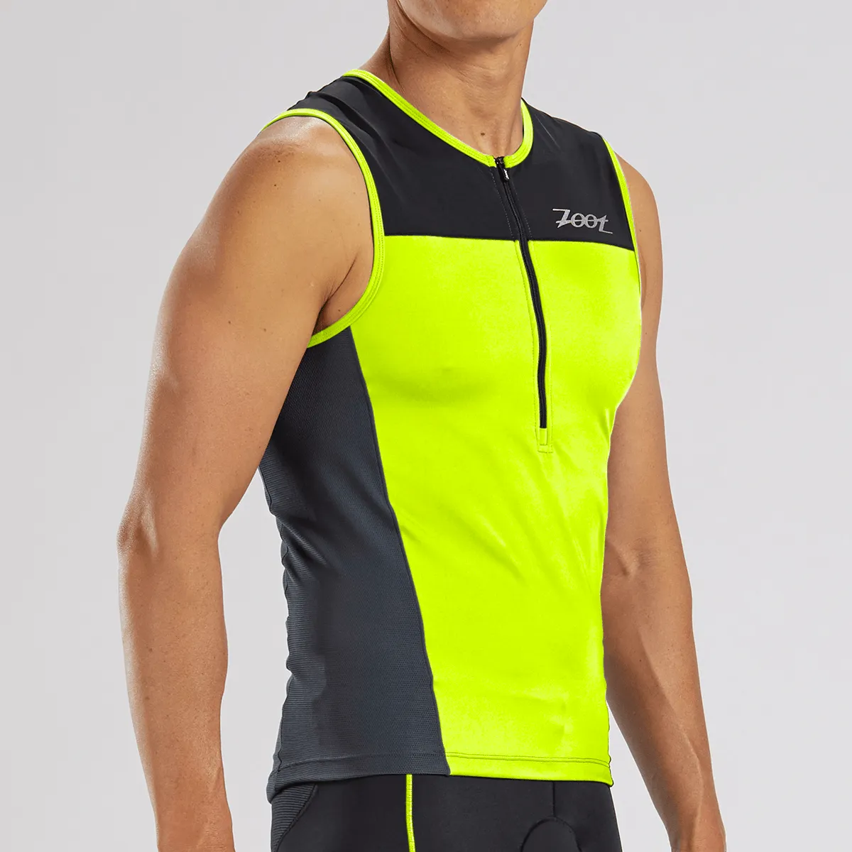 Mens Core  Tri Tank - Safety Yellow