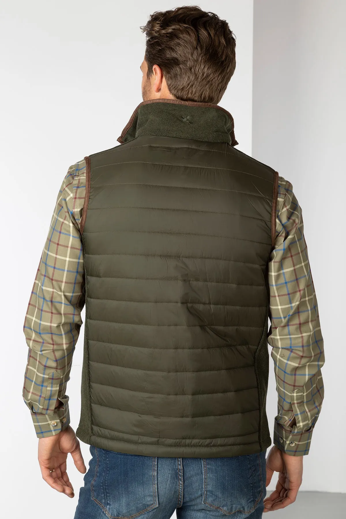 Men's Hybrid Fleece Gilet - Huggate