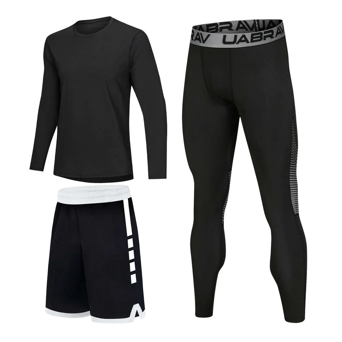 Men's Sports Wear Compression Leggings - High Elastic Quick-Drying Fitness Tracksuit