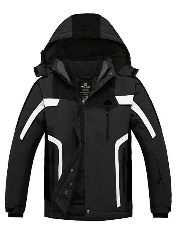 Men's Warm Ski Jacket Waterproof Snowboard Parka Windproof Insulated Coat Sealed Seams Atna 011