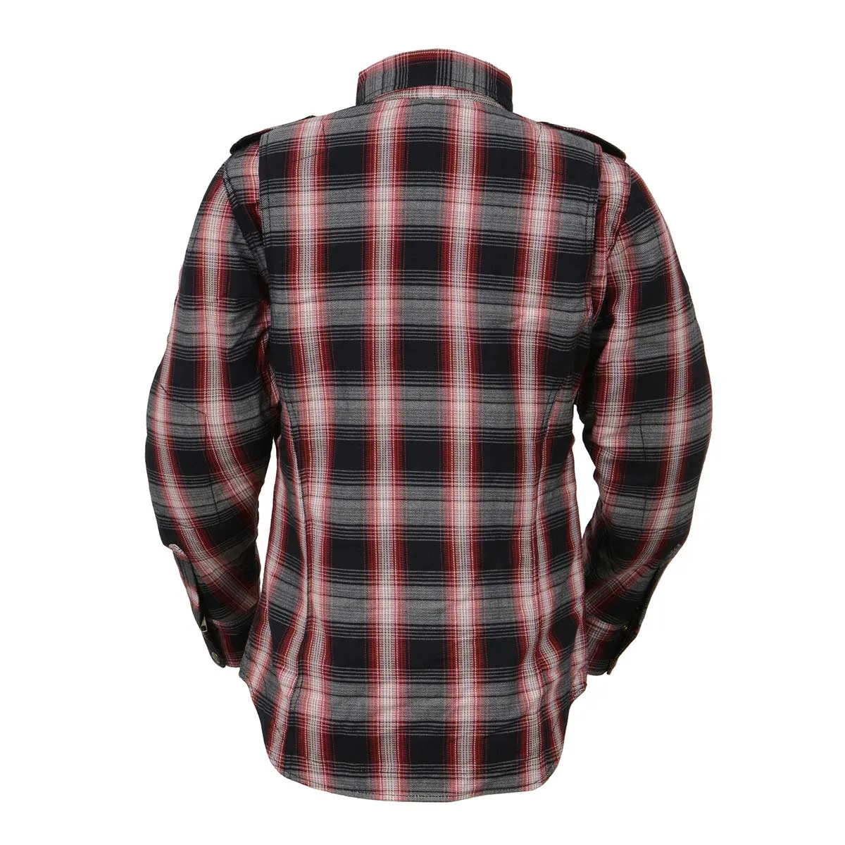 Milwaukee Leather MPL2604 Women’s Plaid Flannel Biker Shirt with CE