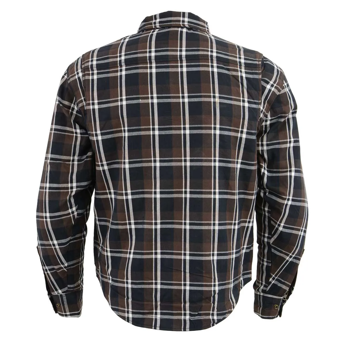 Milwaukee Leather MPM1643 Men's Plaid Flannel Biker Shirt with CE