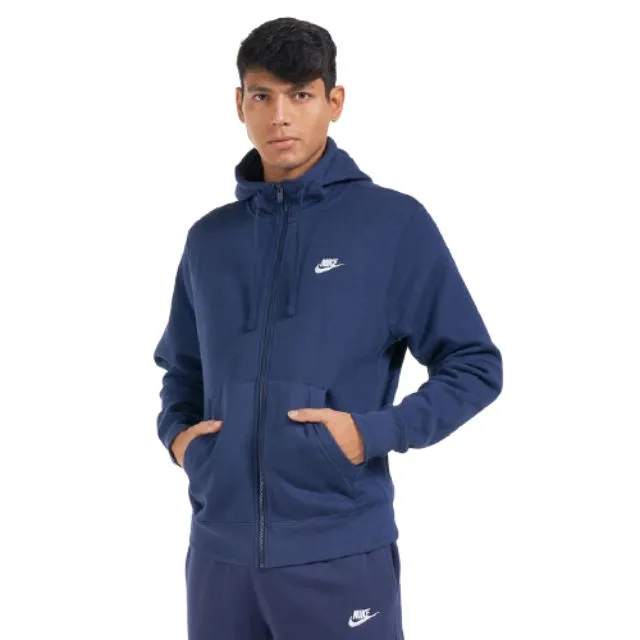 Nike Nsw Club Men Lifestyle Hoody Navy/White