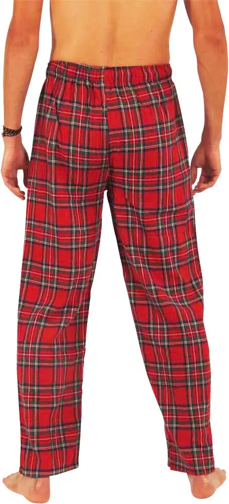 Norty Mens Cotton Yarn Flannel Pajama Lounge Sleep Pant - 16 Prints Available, 39974