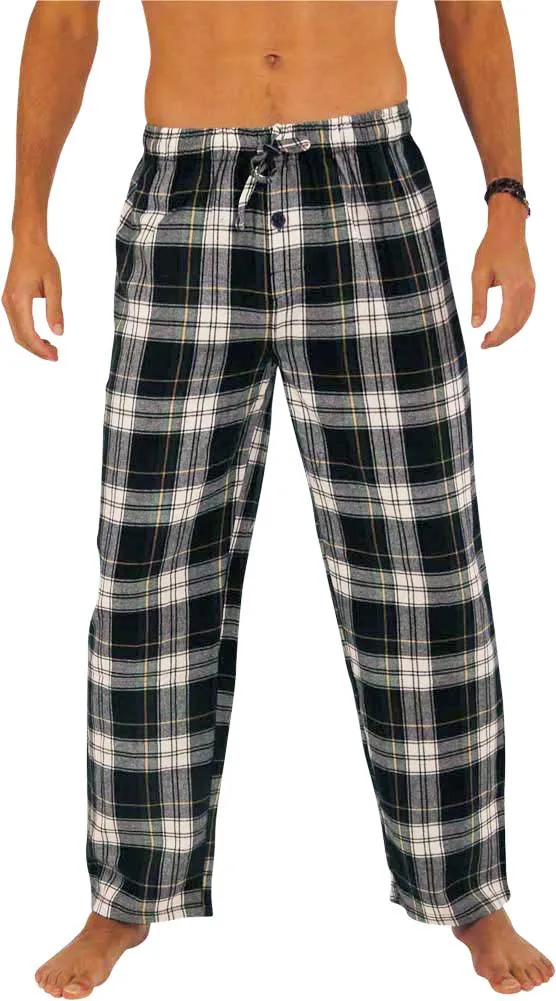 Norty Mens Cotton Yarn Flannel Pajama Lounge Sleep Pant - 16 Prints Available, 39974