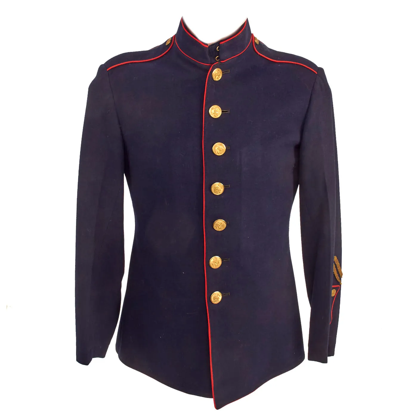 Original U.S. WWI Named US Marine Corps Dress Blues Coat - Ship’s Detachment Marine