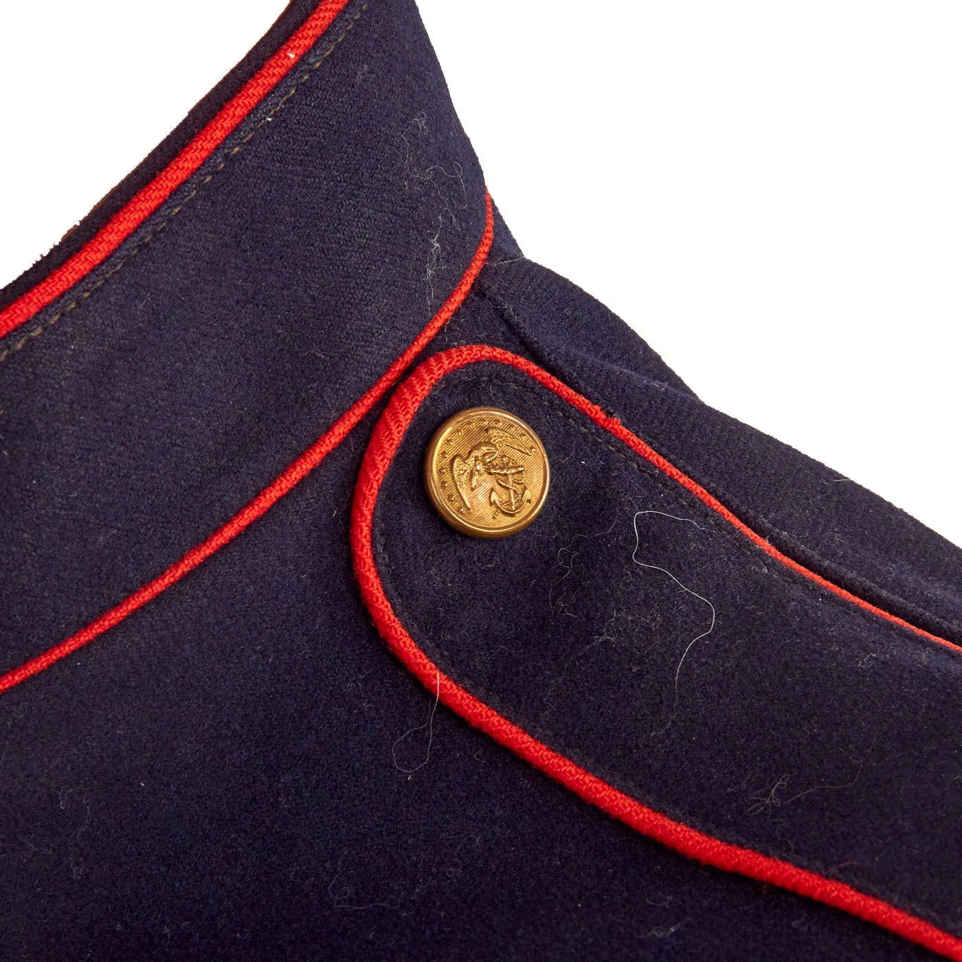 Original U.S. WWI Named US Marine Corps Dress Blues Coat - Ship’s Detachment Marine