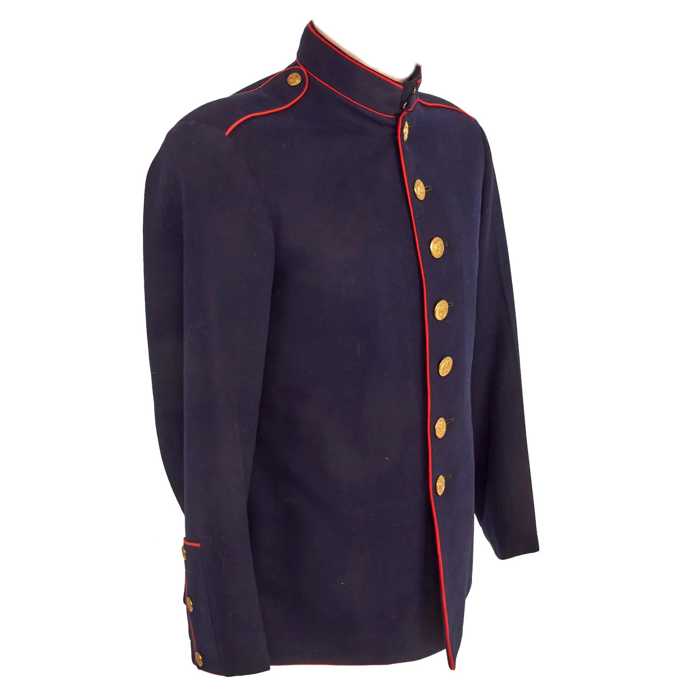 Original U.S. WWI Named US Marine Corps Dress Blues Coat - Ship’s Detachment Marine