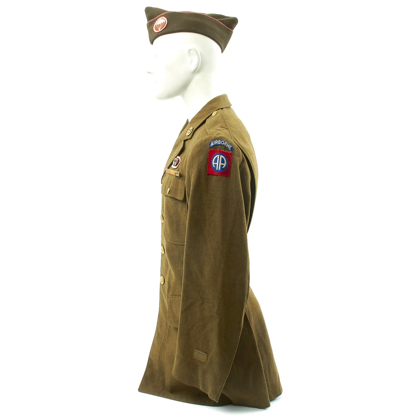 Original U.S. WWII D-Day POW KIA 307th Airborne Engineer Battalion Named Service Coat