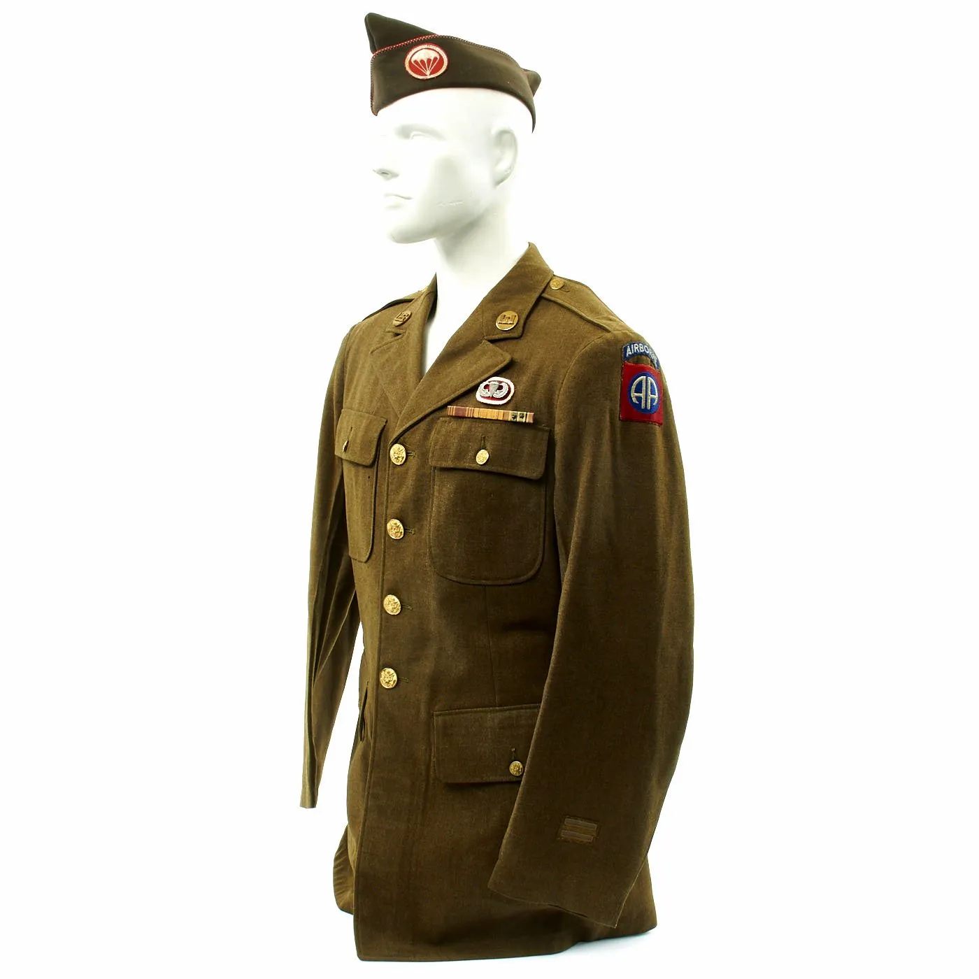 Original U.S. WWII D-Day POW KIA 307th Airborne Engineer Battalion Named Service Coat