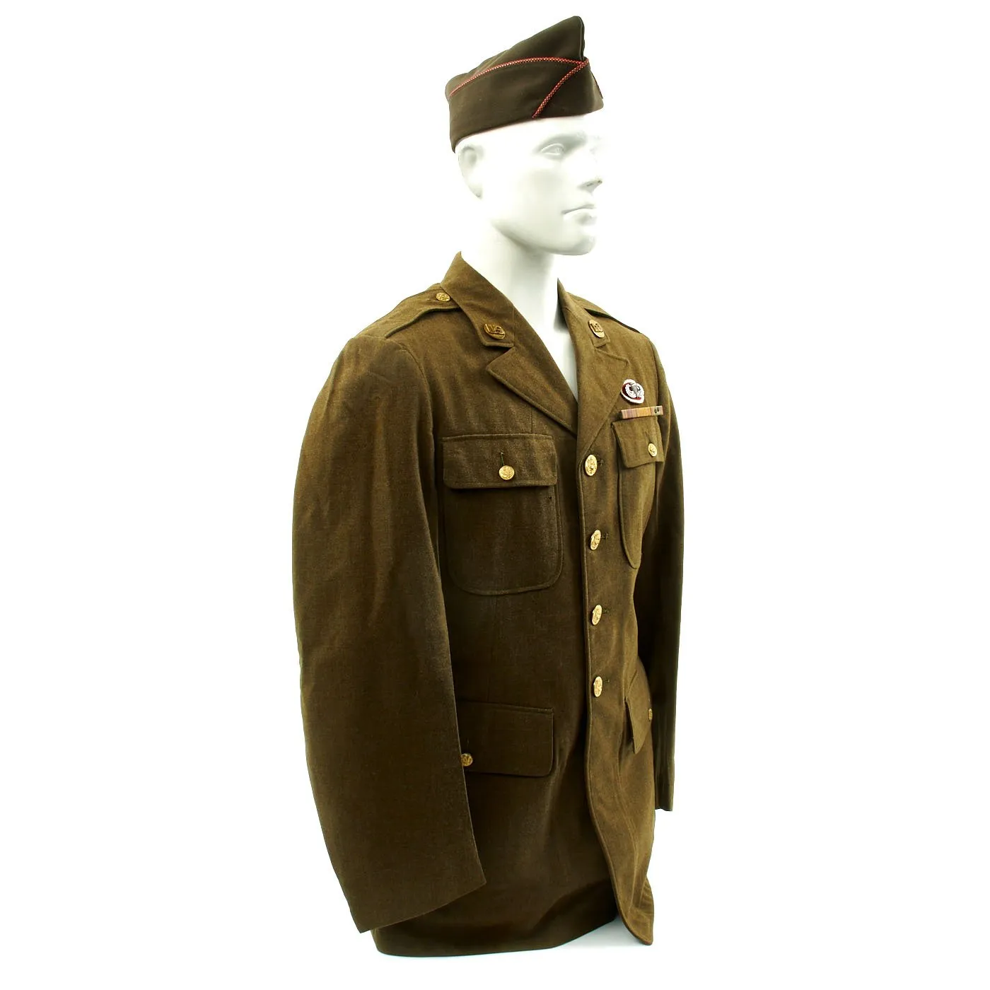 Original U.S. WWII D-Day POW KIA 307th Airborne Engineer Battalion Named Service Coat