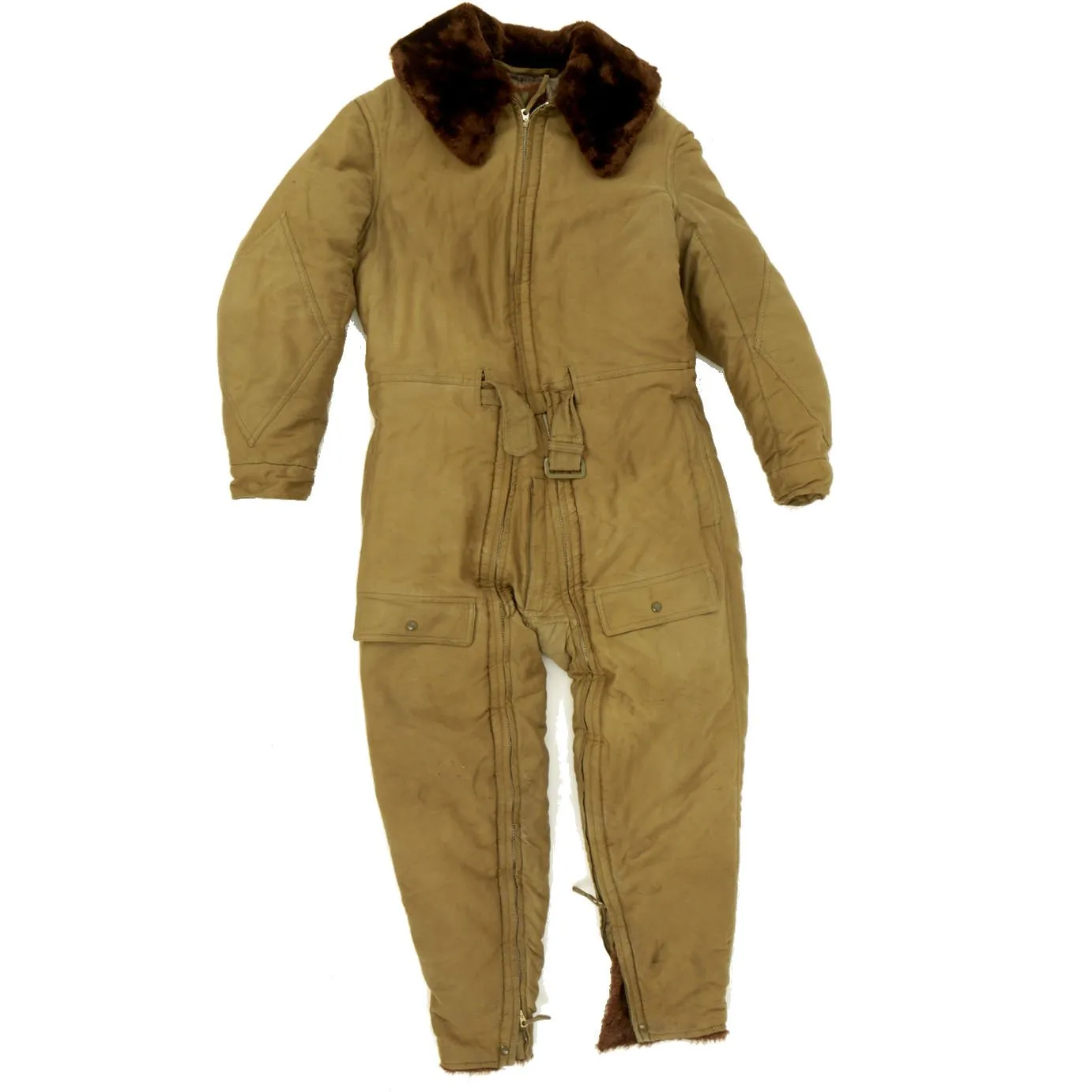 Original U.S. WWII USN Aviator Bedford Cord One-Piece Flying Suit - As Seen In Book