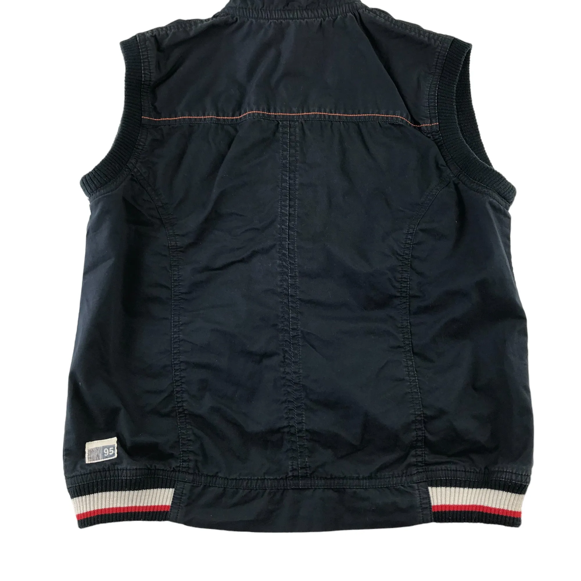 Palm Tree gilet 13-14 years navy blue bomber style casual cotton