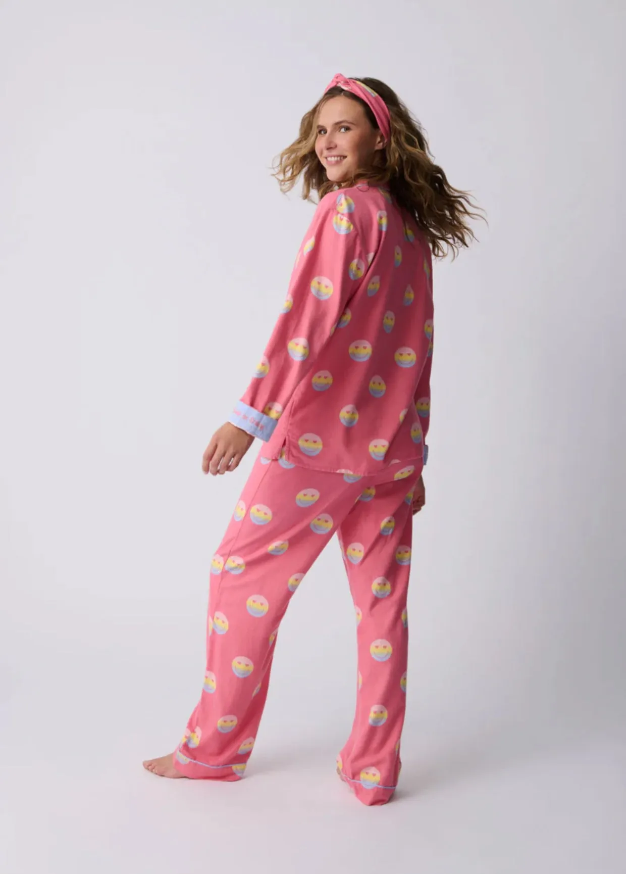 PJ Salvage Keep Smiling Flannel Pj Set