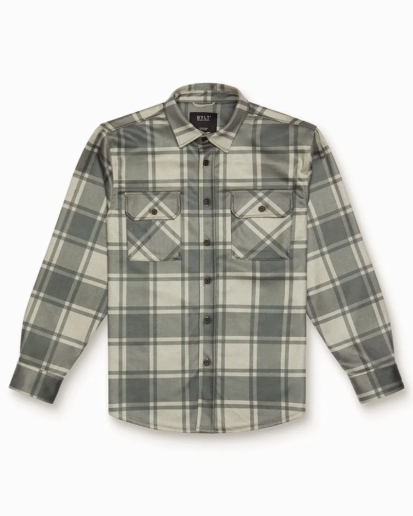 Plaid Coastal Overshirt (Size L)