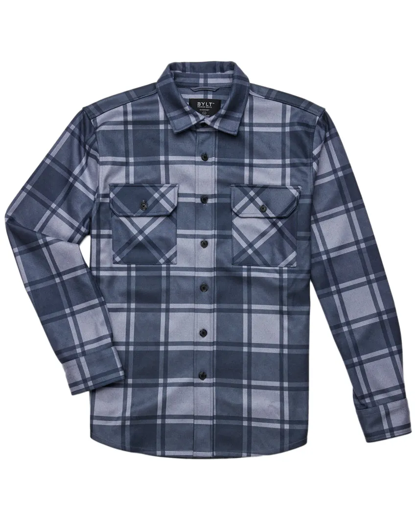 Plaid Coastal Overshirt (Size L)