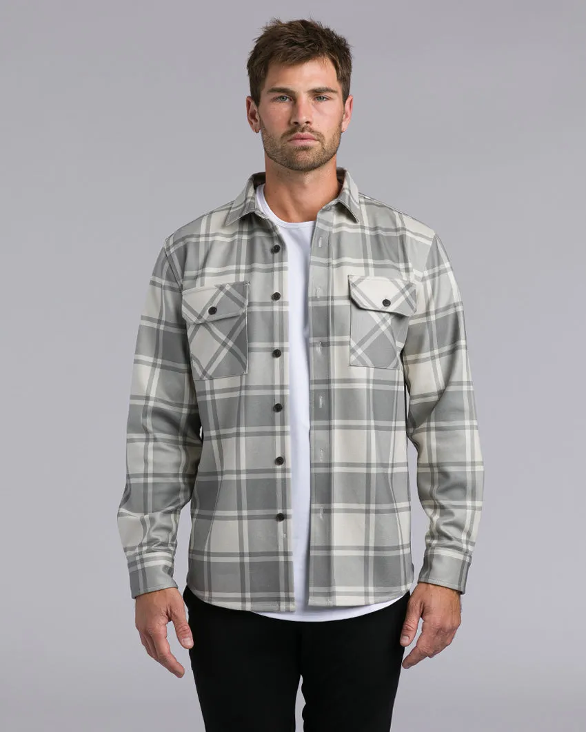 Plaid Coastal Overshirt (Size M)