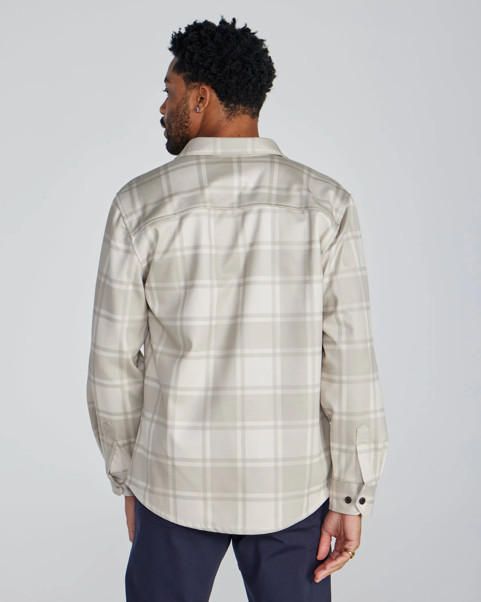 Plaid Coastal Overshirt (Size S)