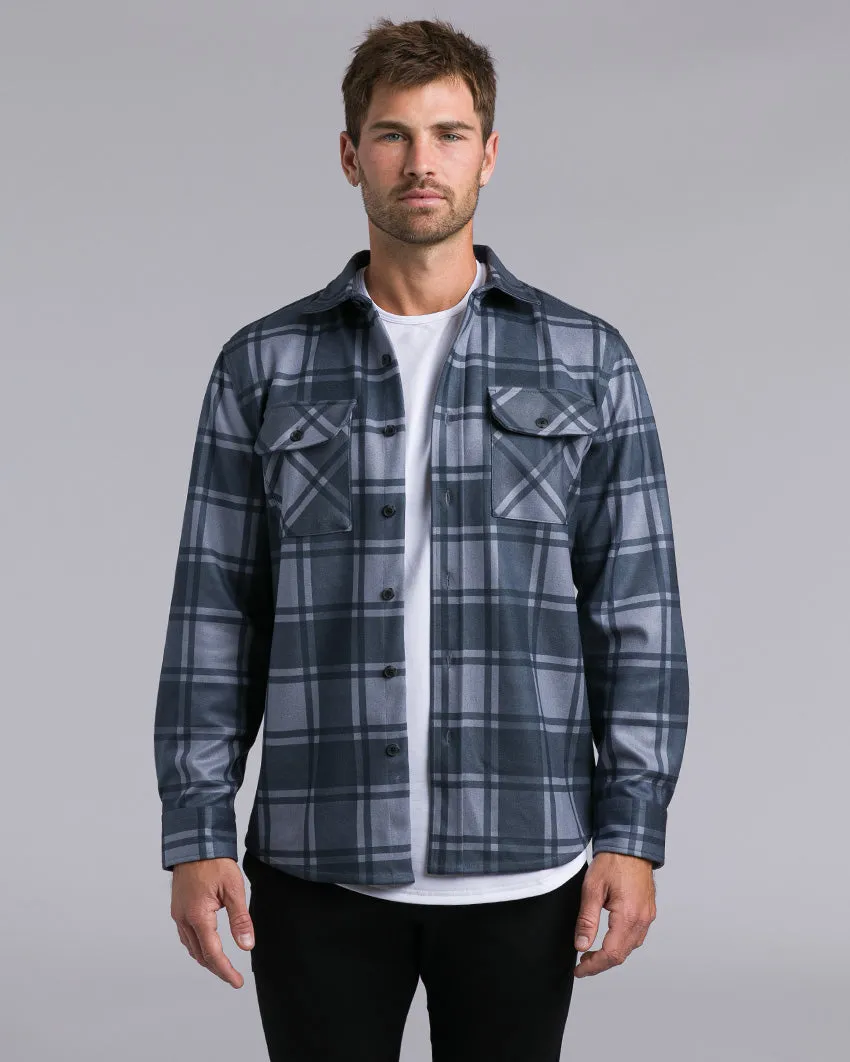 Plaid Coastal Overshirt (Size S)