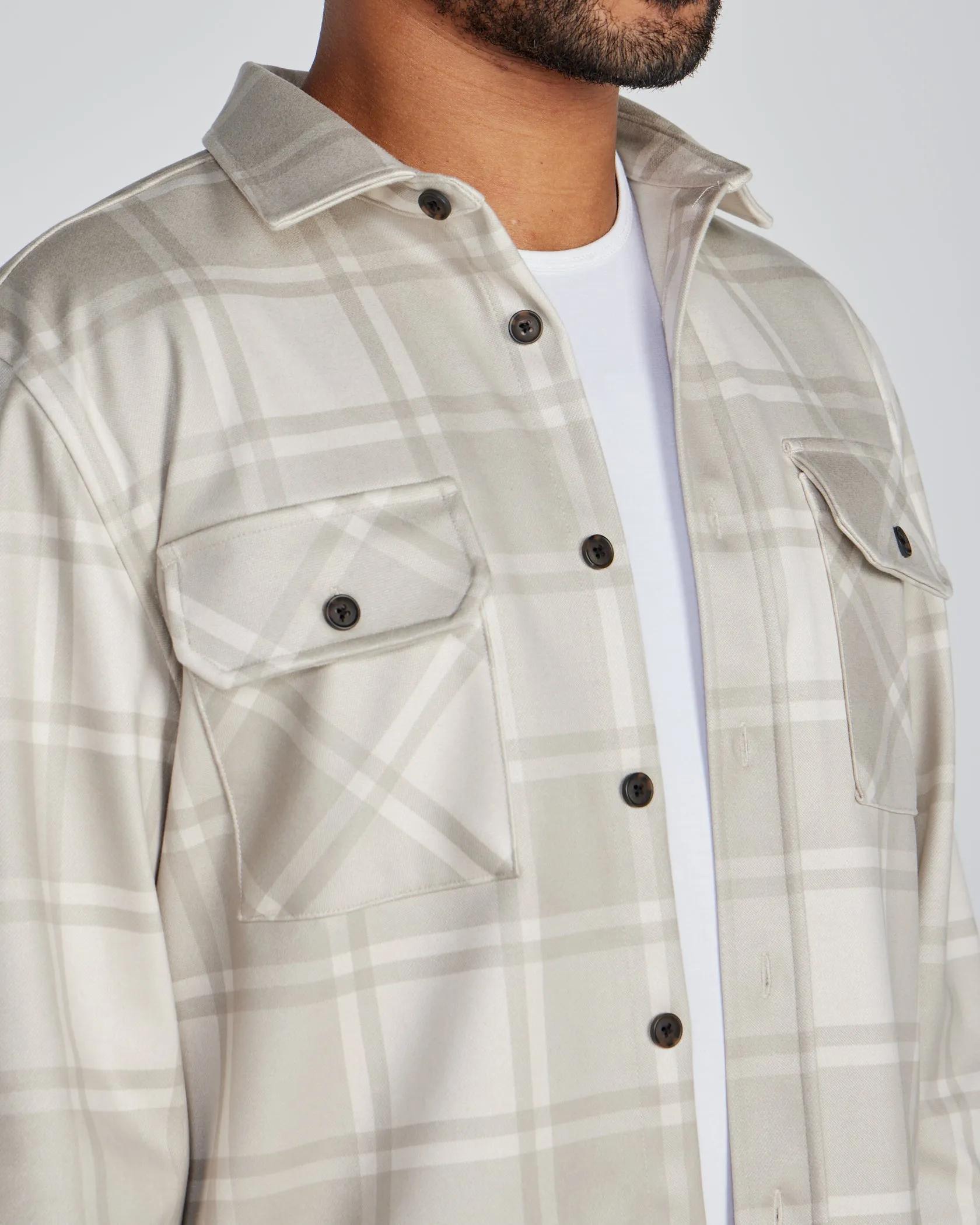 Plaid Coastal Overshirt (Size S)