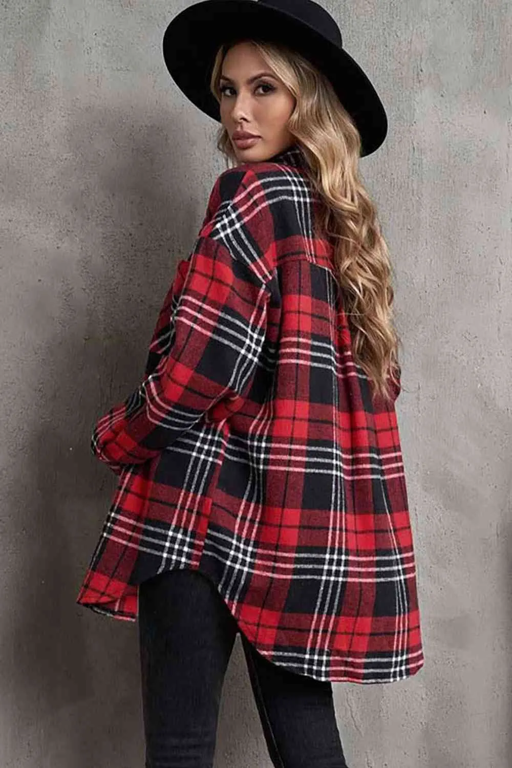 Plaid Print Shacket with Pockets (3 colors)