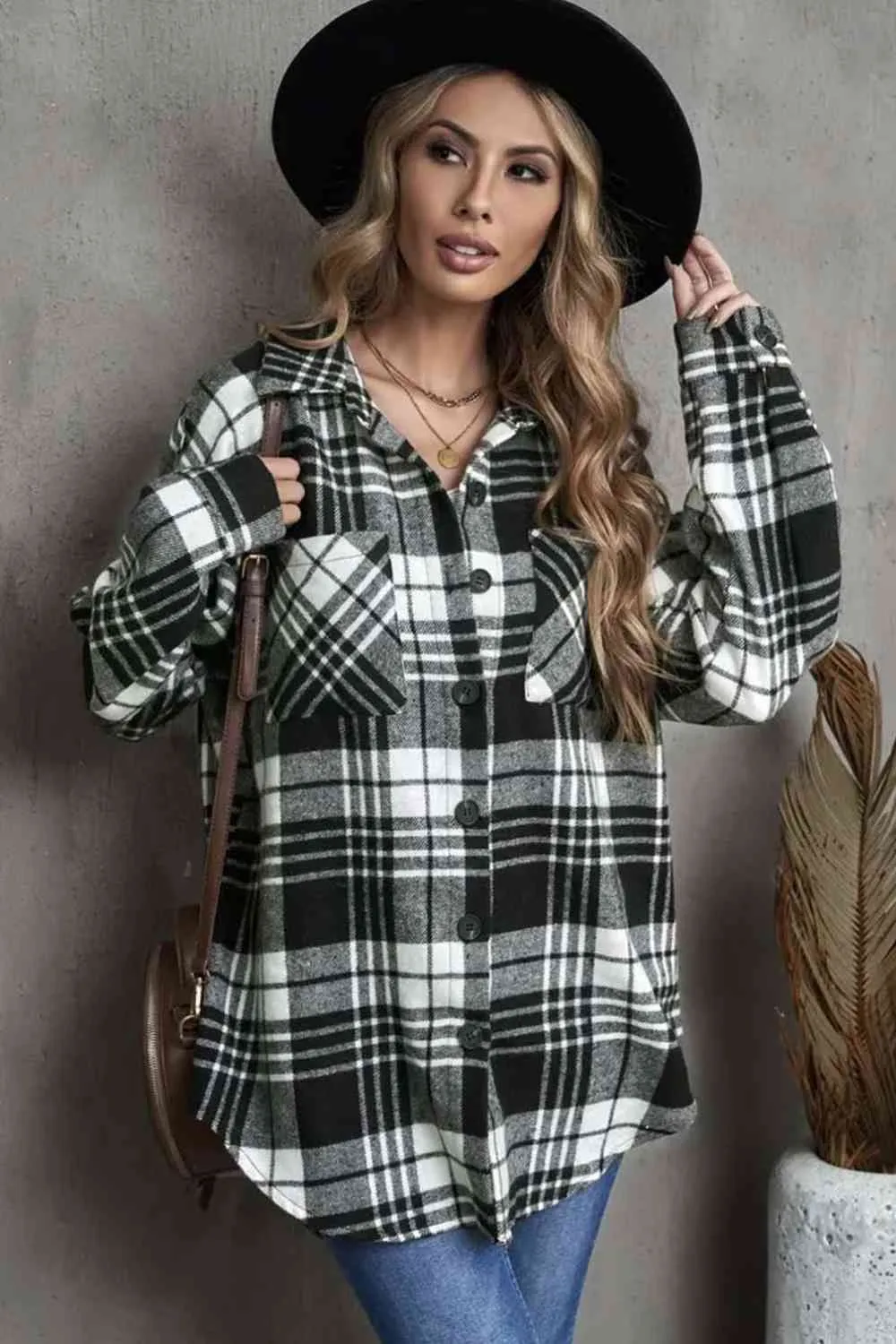 Plaid Print Shacket with Pockets (3 colors)