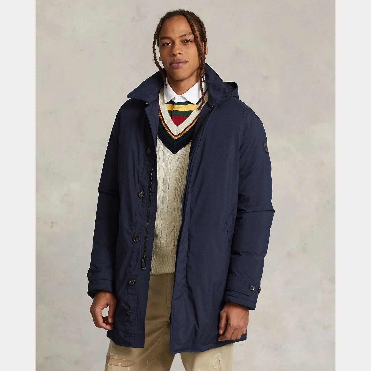 Polo Ralph Lauren Hooded Down Coat - Navy