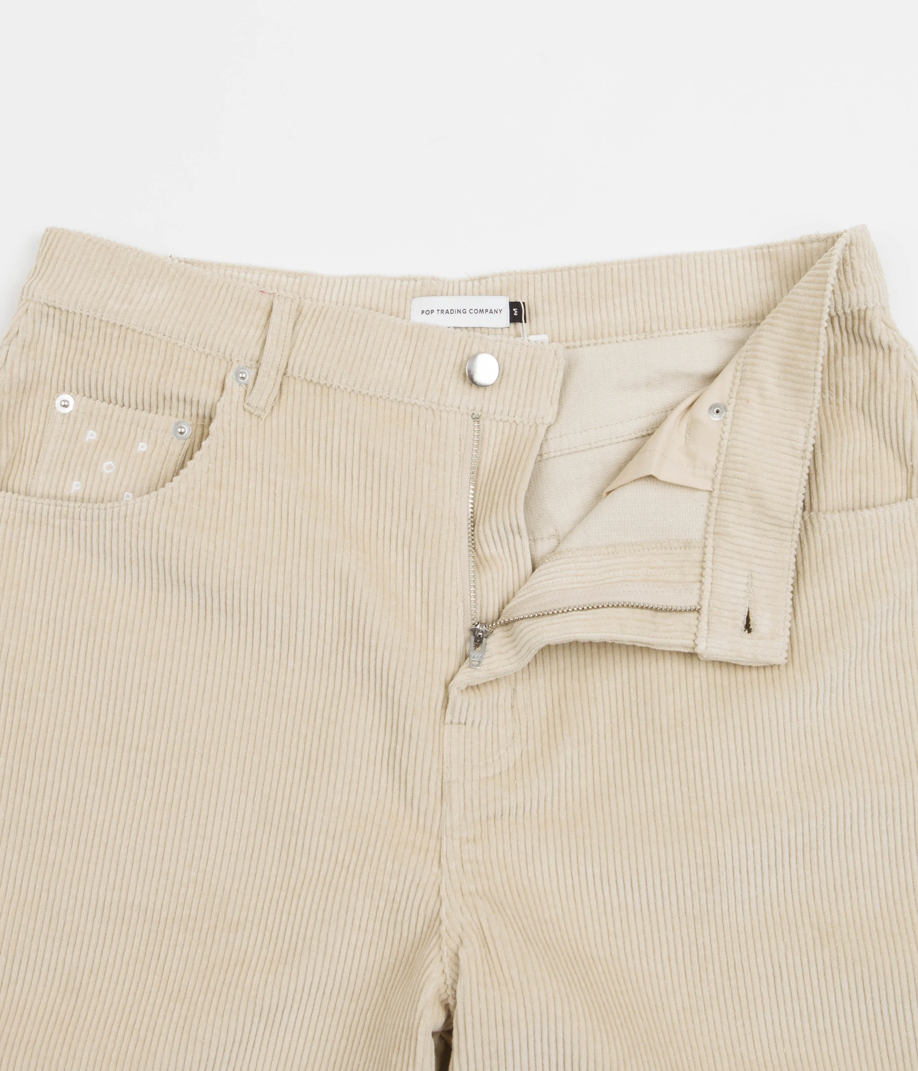 Pop Trading Company DRS Corduroy Pants - White Pepper