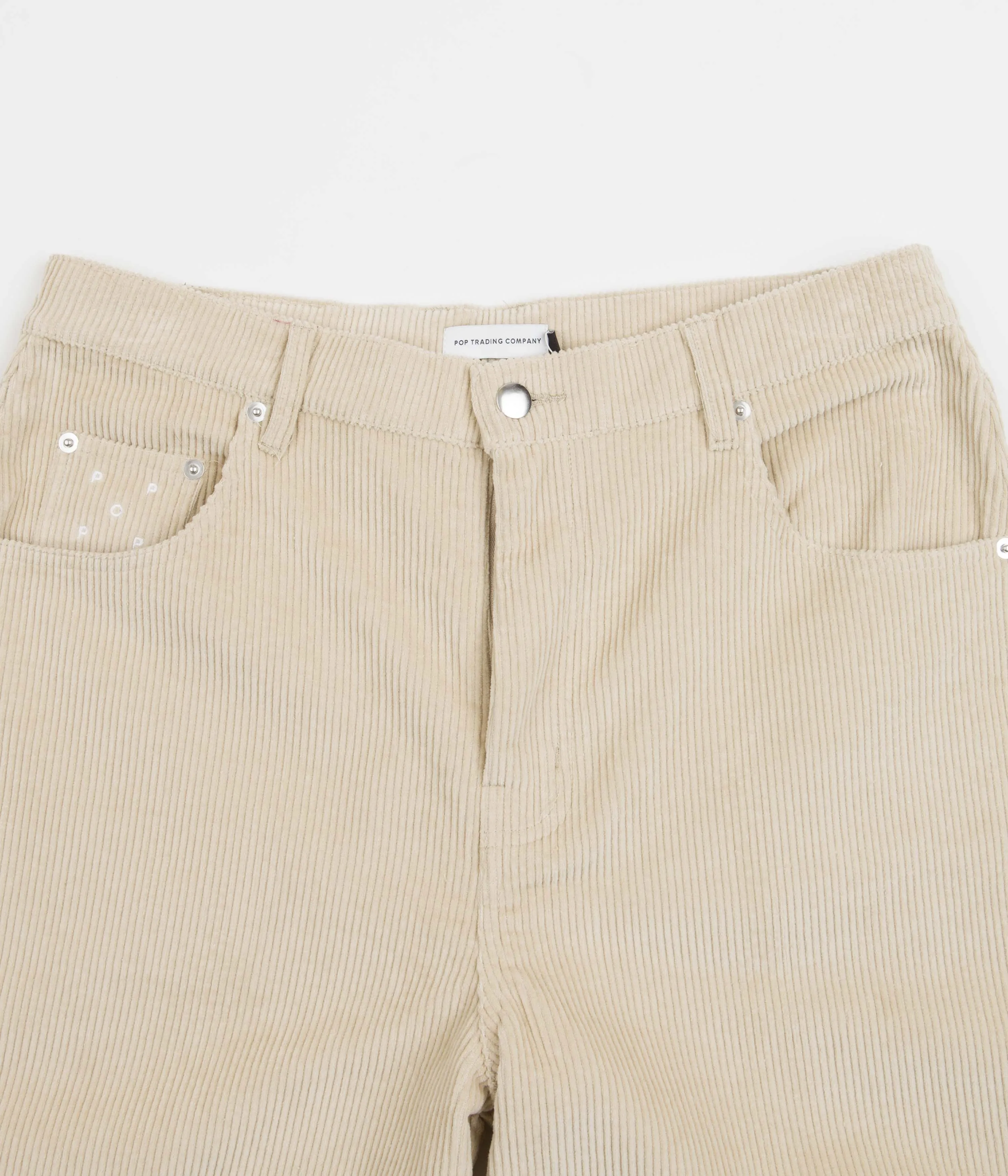 Pop Trading Company DRS Corduroy Pants - White Pepper