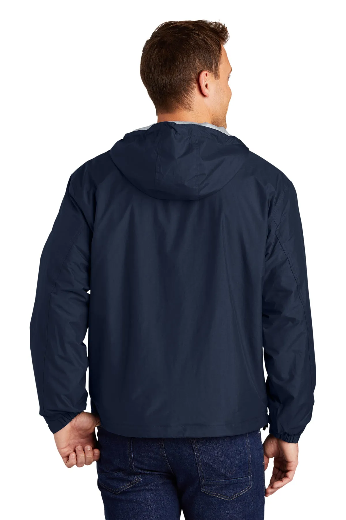 Port Authority Customized Team Jackets, Bright Navy/Light Oxford