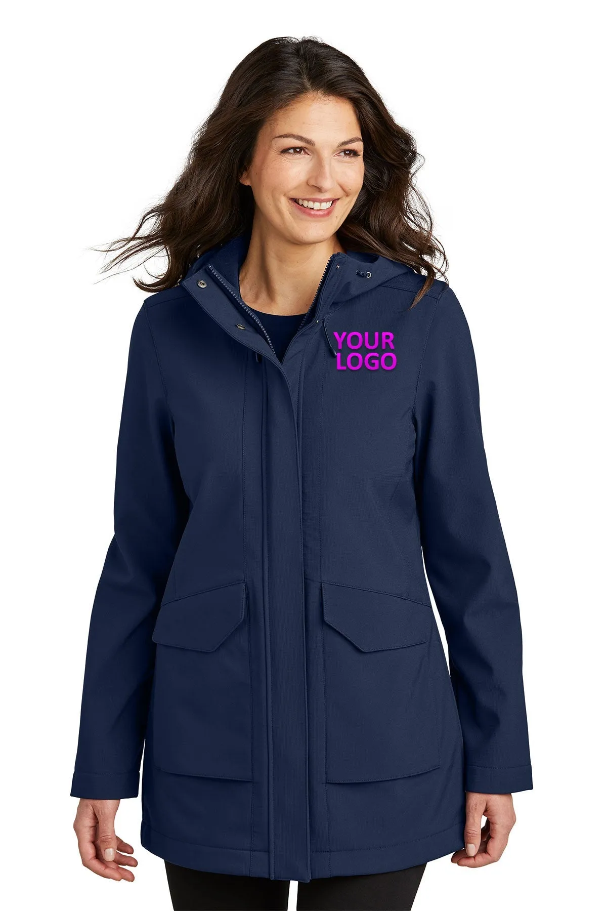 Port Authority Ladies Collective Outer Soft Shell Custom Parkas, River Blue Navy