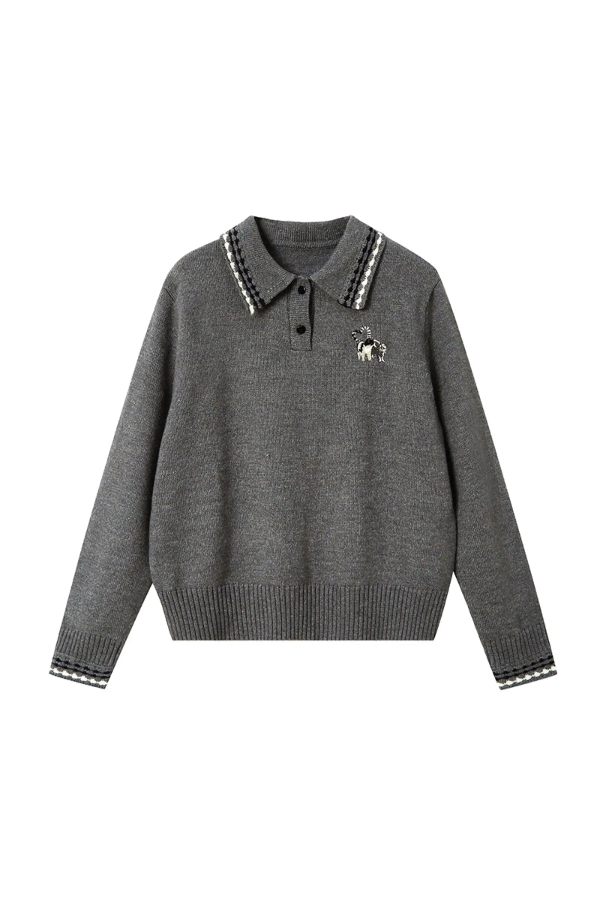 Preppy Horse Polo Sweater