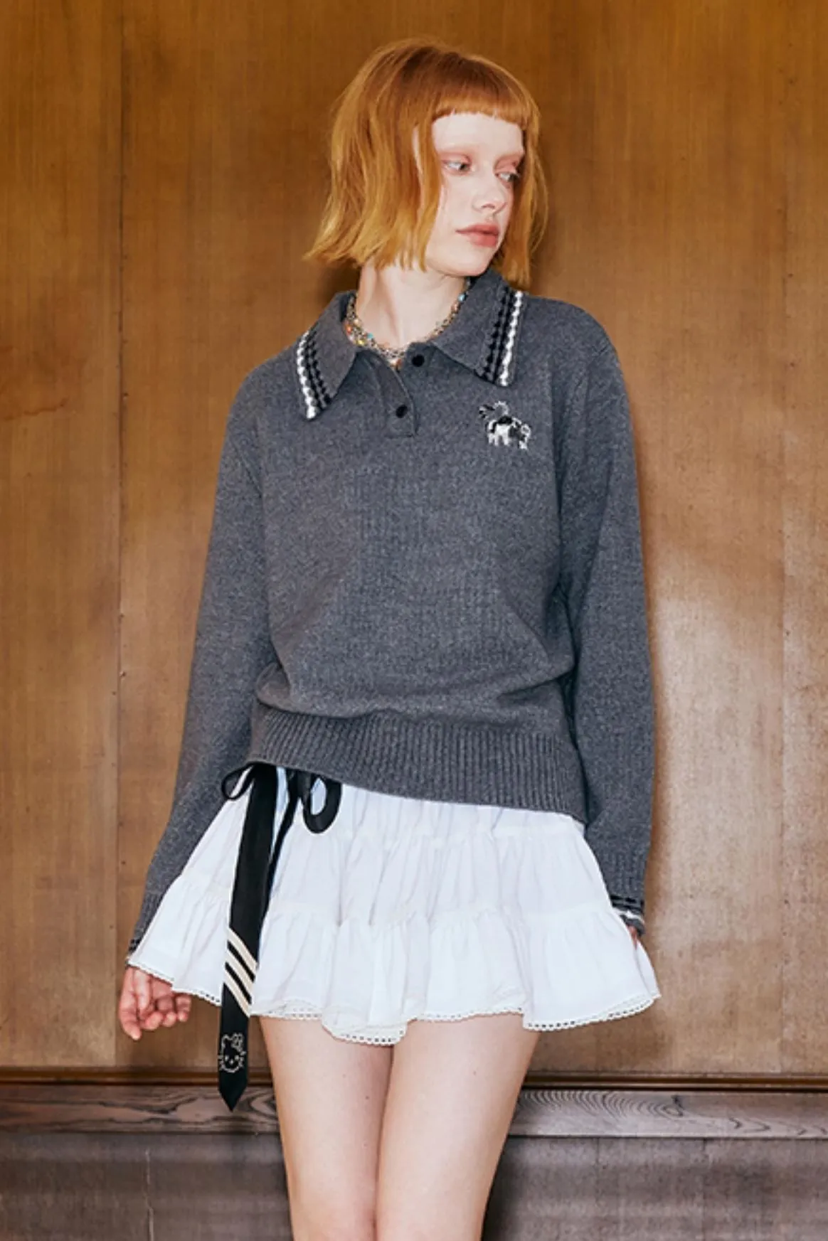 Preppy Horse Polo Sweater