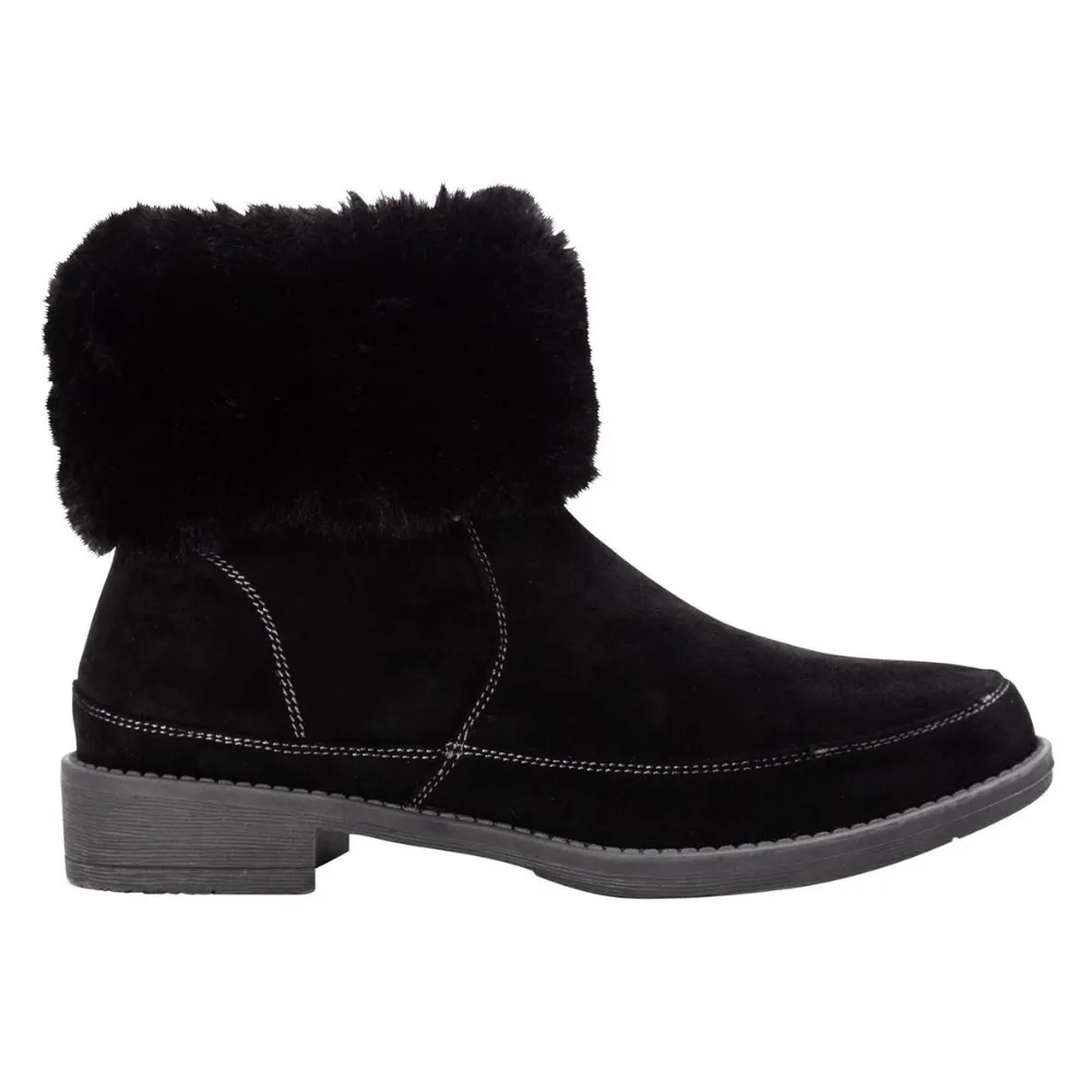 Propet Tabitha Faux Fur Ankle Black Boot (Women's)