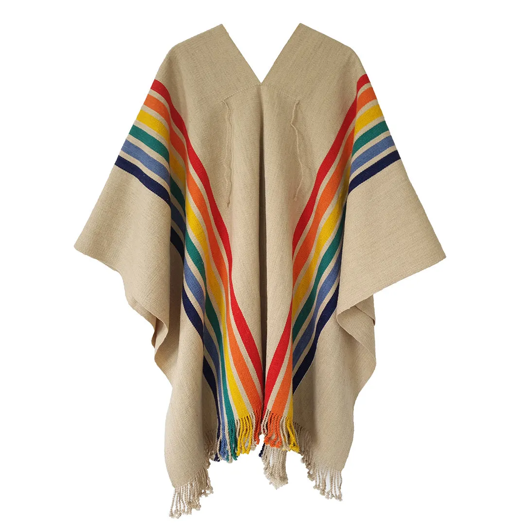 Rainbow Tradition Poncho