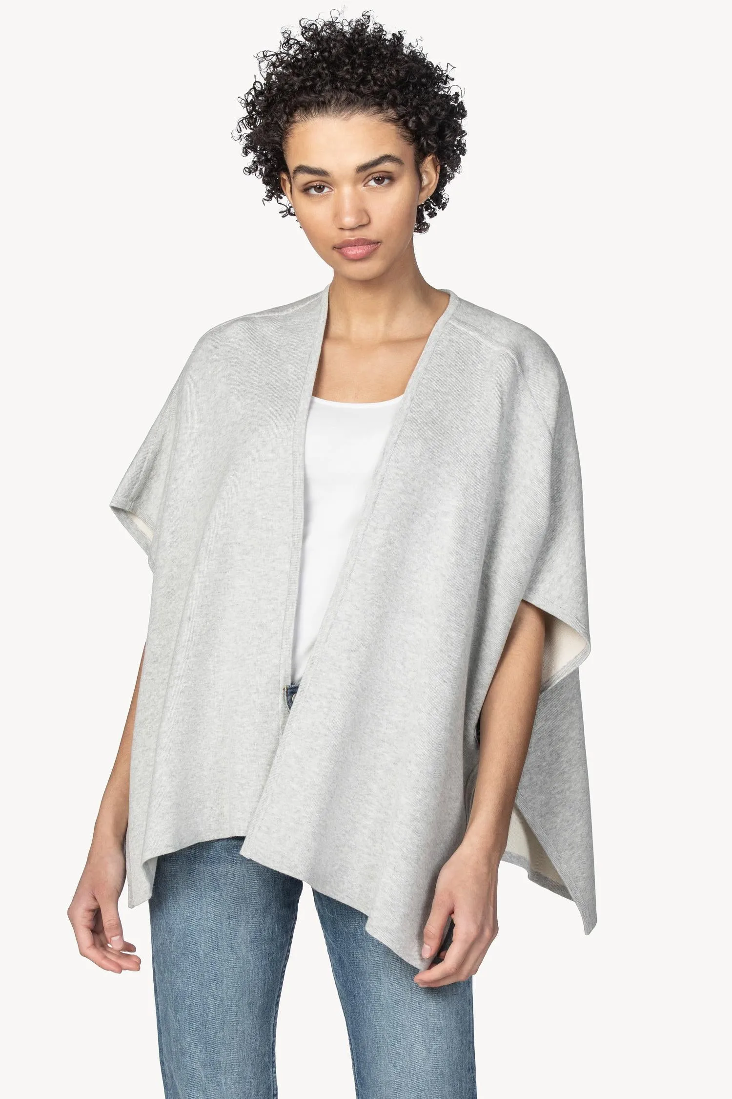 Reversible Open Poncho