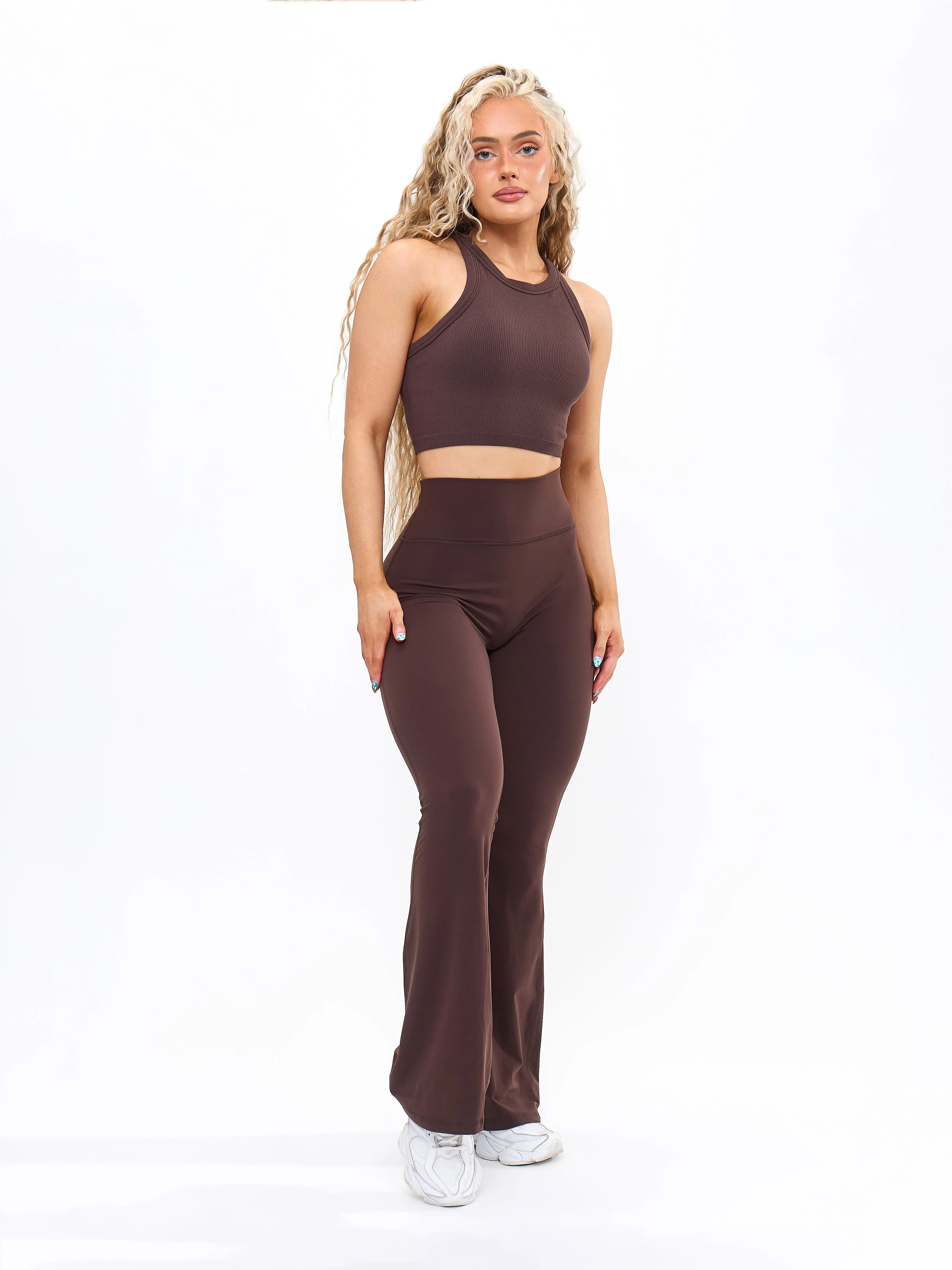 Ribbed Seamless Tank - Journey Dark Brown