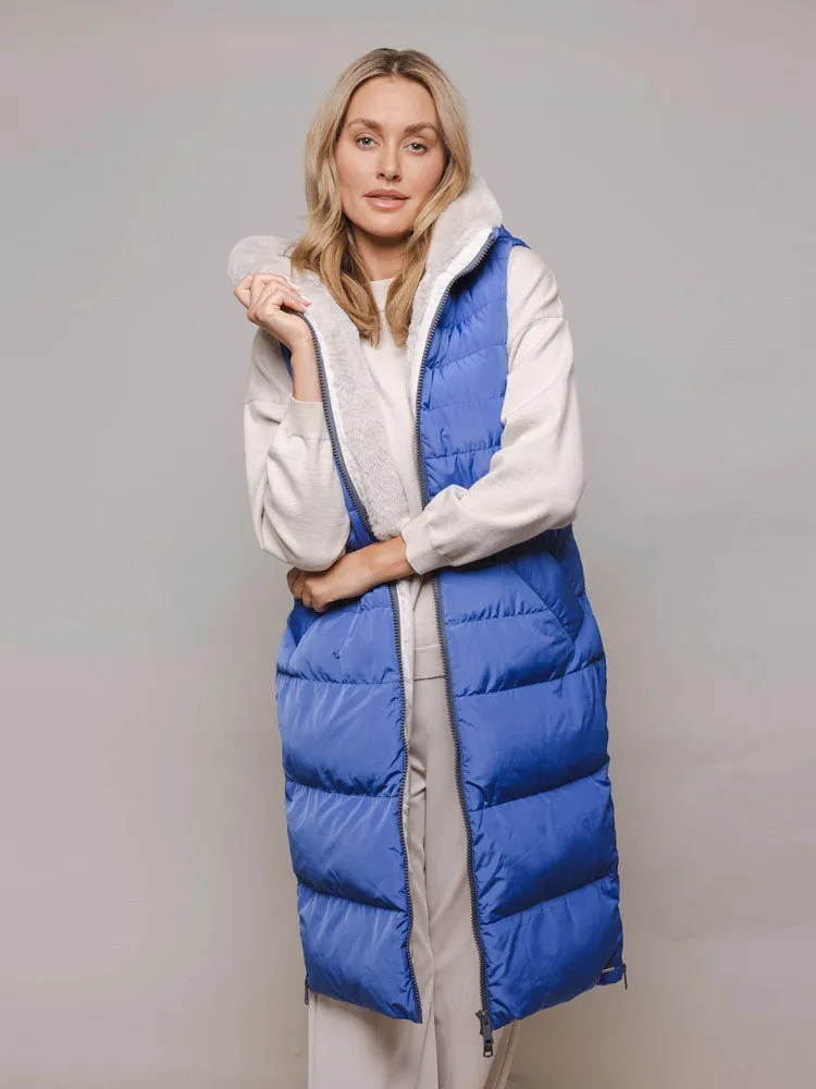 Rino & Pelle Nicci Puffer Waistcoat Blue