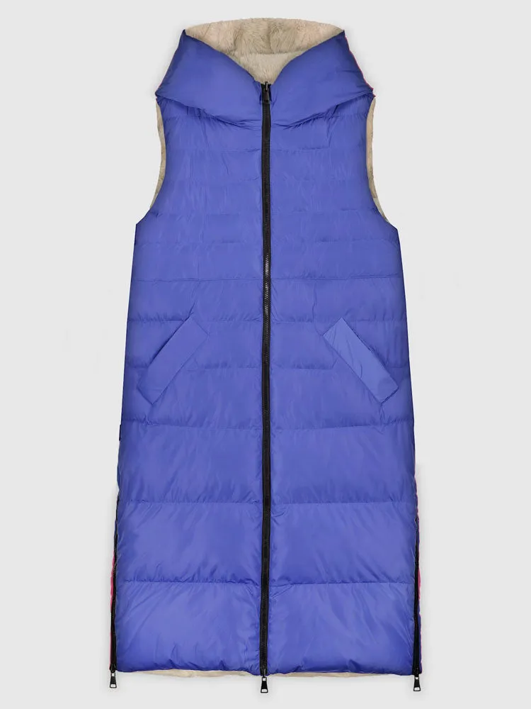 Rino & Pelle Nicci Puffer Waistcoat Blue