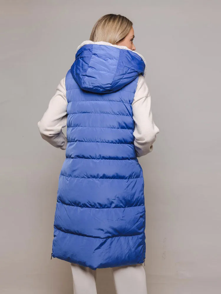 Rino & Pelle Nicci Puffer Waistcoat Blue