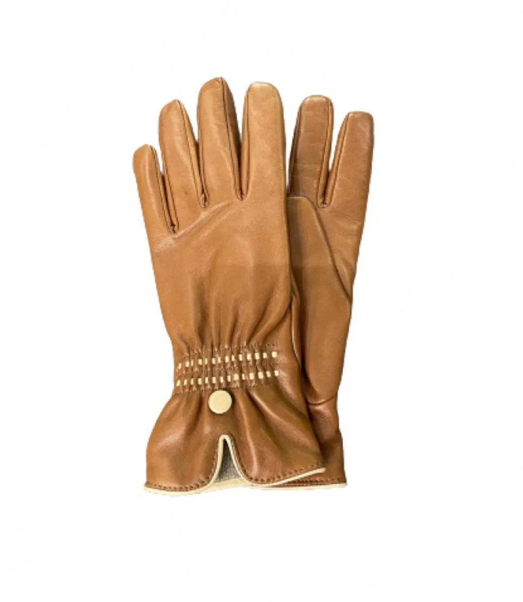 Rosario 3 - Women's Cashmere Lined Contrast Stitch Leather Gloves