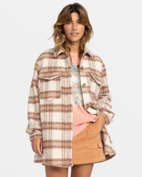 Roxy Check The Swell IIII L/S Shirt-Parchement Paradise Plaid