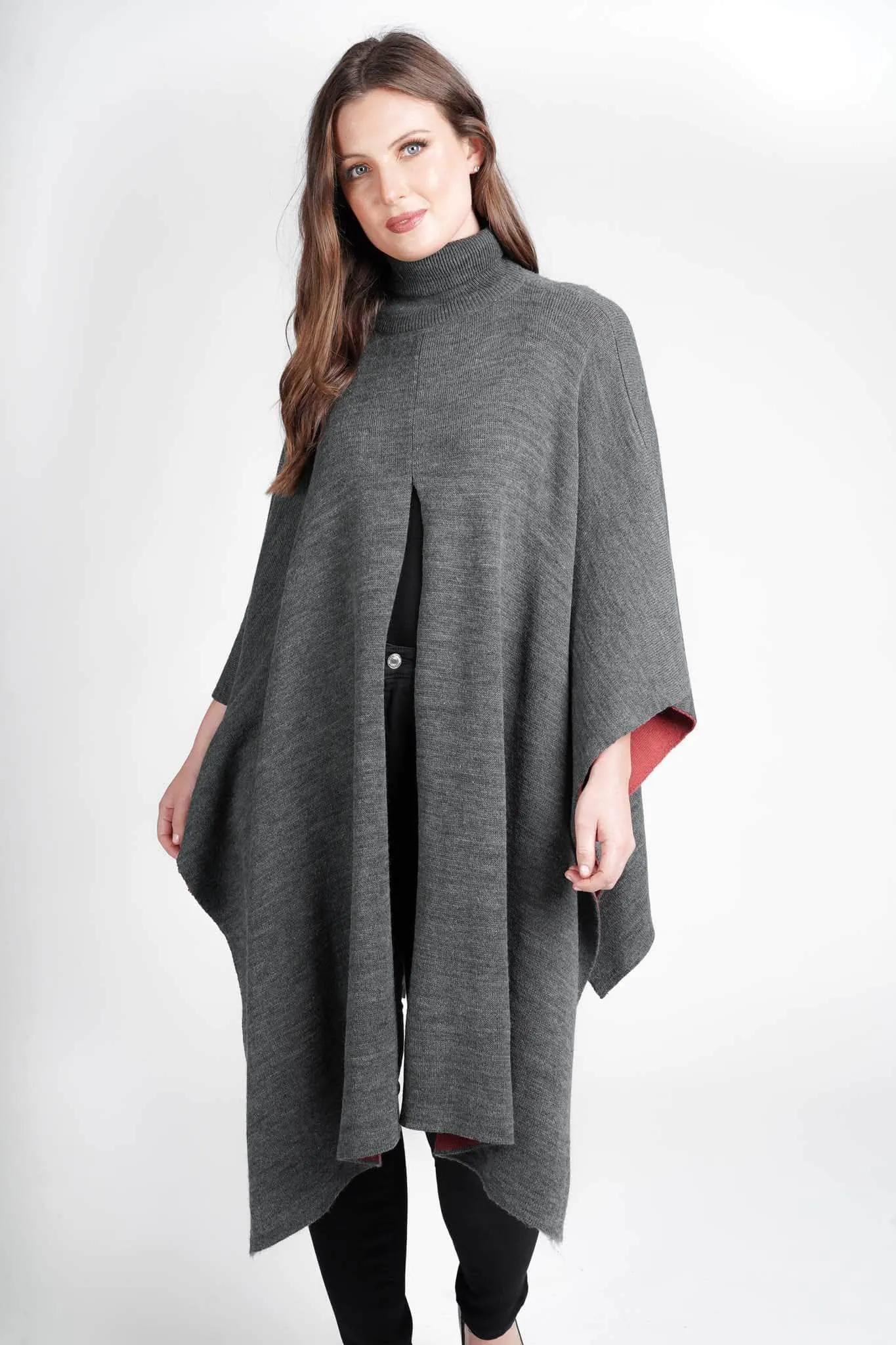 Saloos Knitted Split Front Poncho