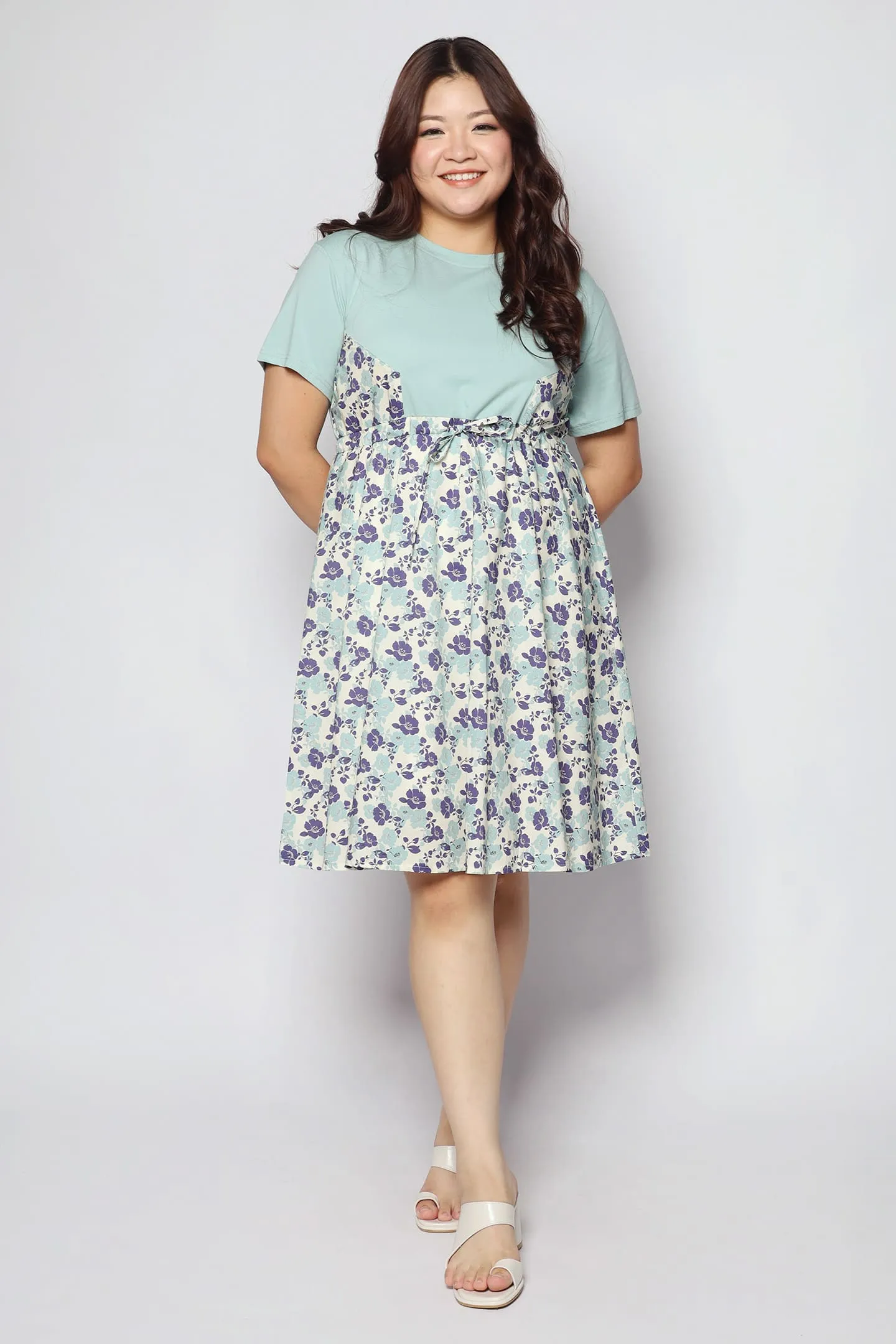 Sans Dress in Mint Floral