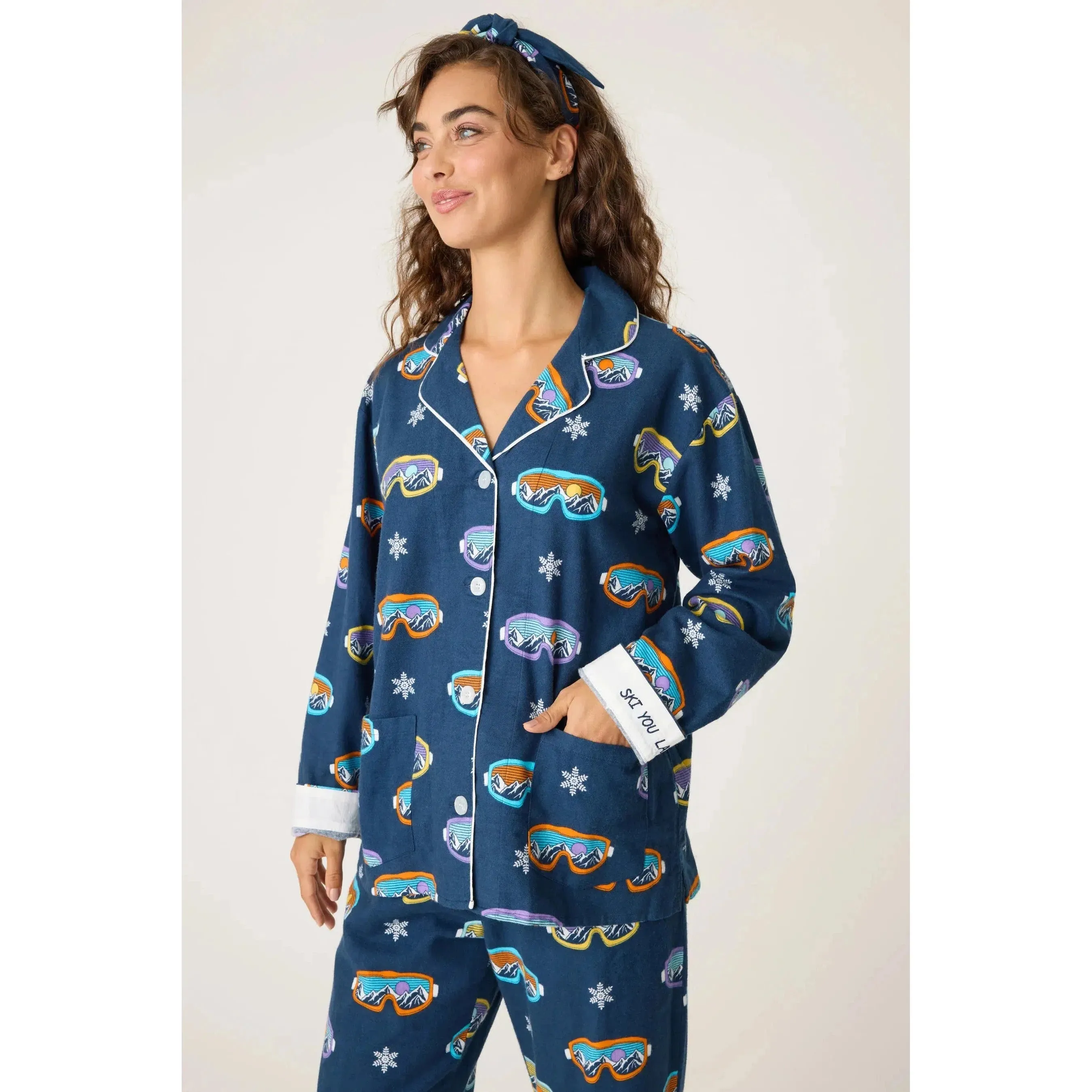 SKI YOU LATER FLANNEL PJ SET