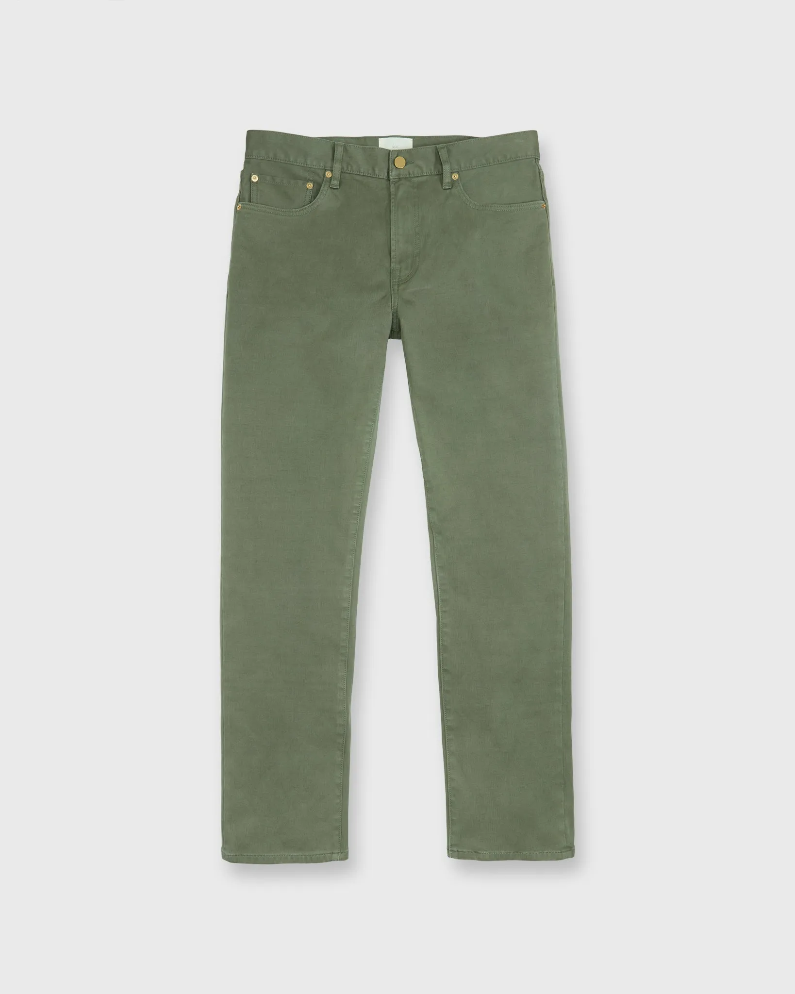 Slim Straight 5-Pocket Pant in Olive Bedford Cord