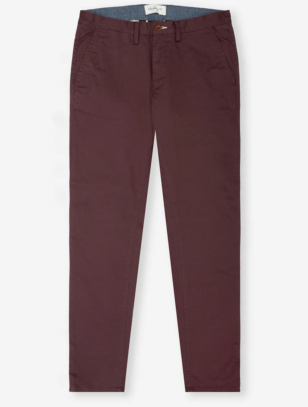 Slim Twill Chinos Dark Mahogany