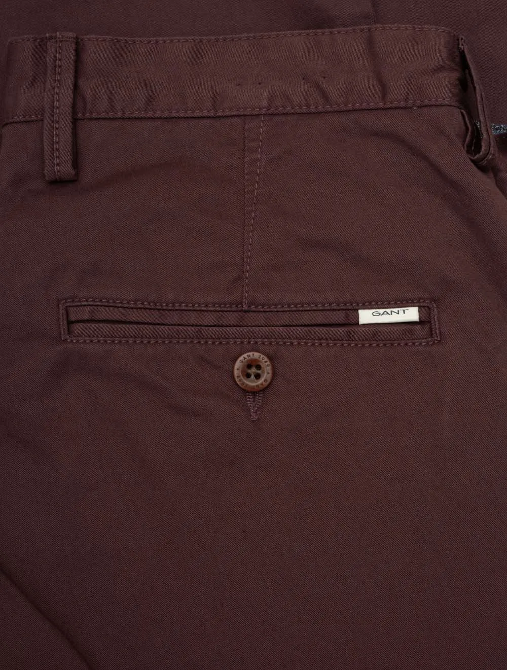 Slim Twill Chinos Dark Mahogany