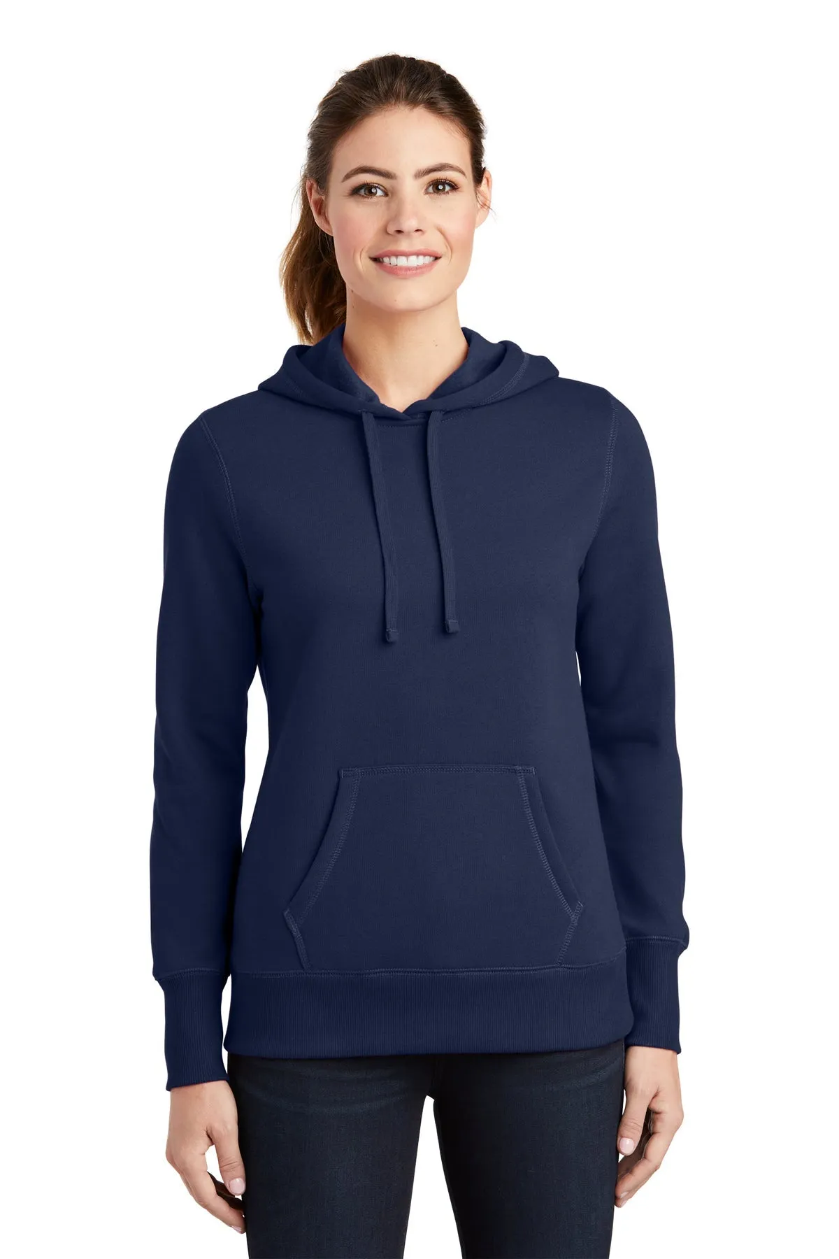 Sport-Tek Ladies Pullover Custom Hooded Sweatshirts, True Navy