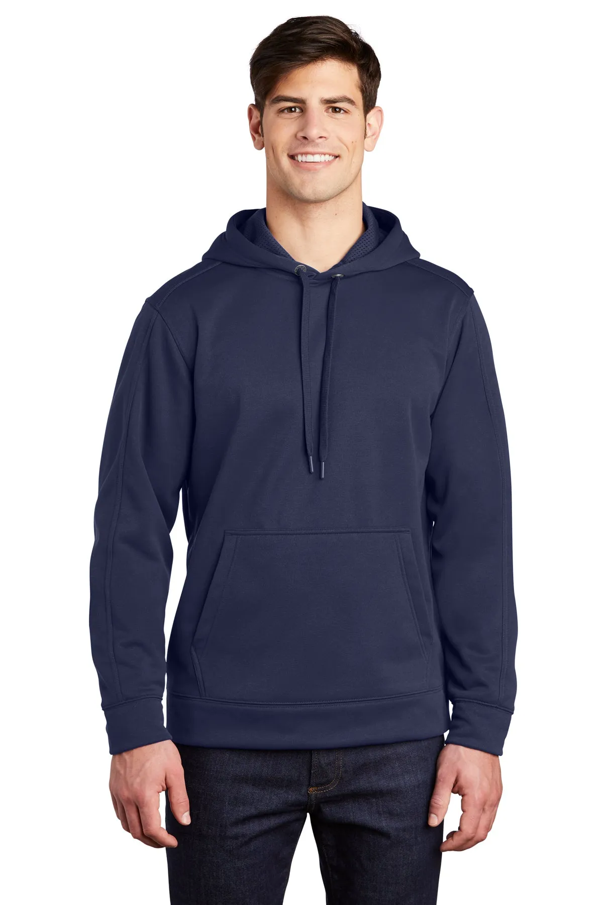 Sport-Tek Repel Fleece Customized Hooded Pullovers, True Navy